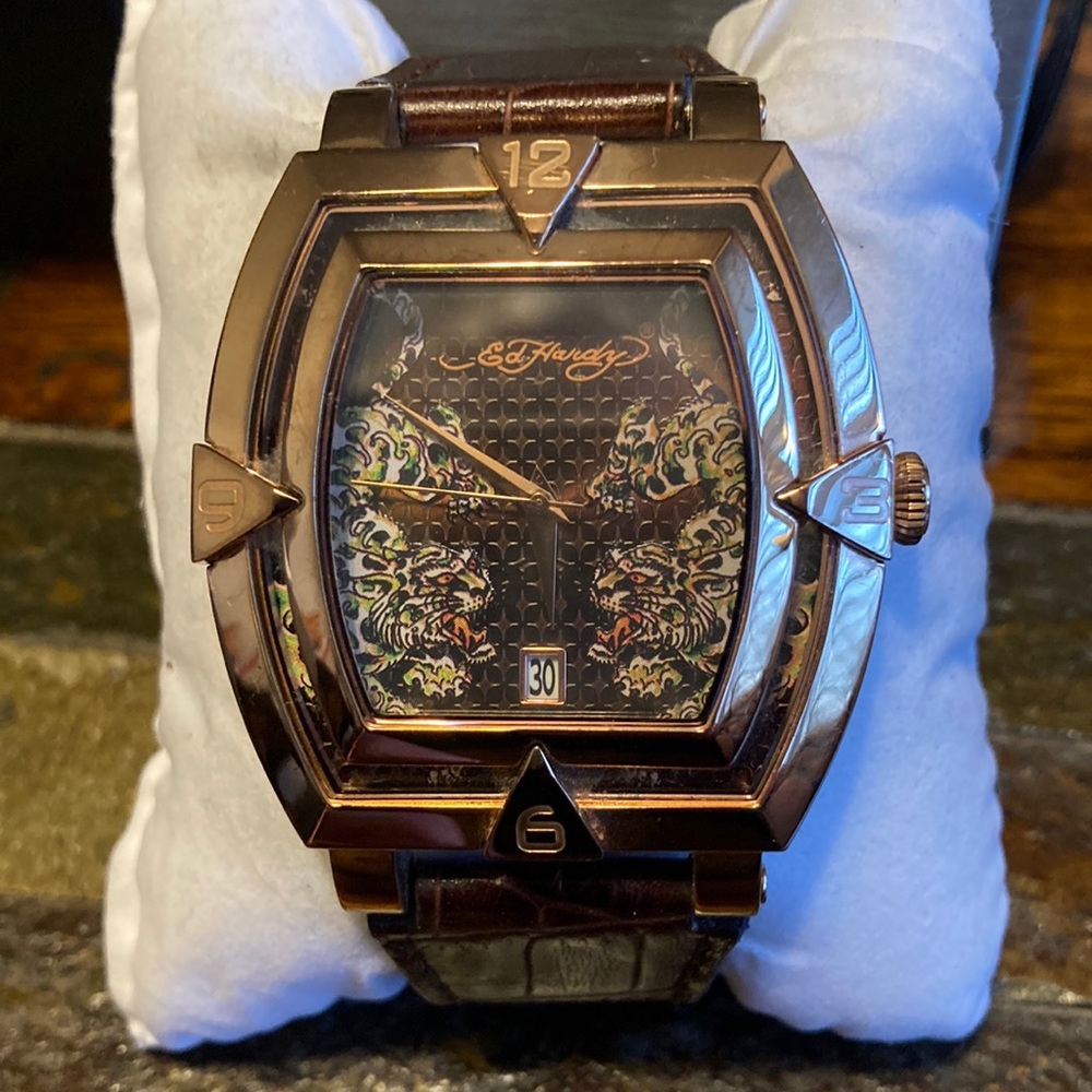 Ed Hardy tiger watch